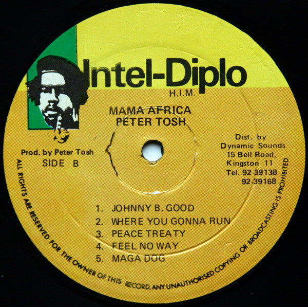 Peter Tosh : Mama Africa (LP, Album, RE)