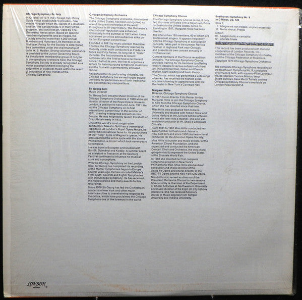 Ludwig van Beethoven, Georg Solti, Chicago Symphony Orchestra, Chicago Symphony Chorus, Margaret Hillis : The Making Of A Masterwork... Sir Georg Solti Comments And Conducts Beethoven Symphony No. 9 (LP, Album, Club, S/Edition)