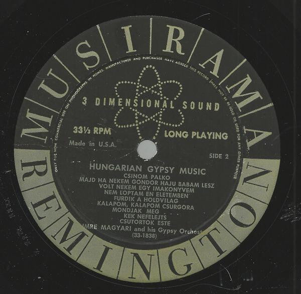 Imre Magyari And His Gypsy Orchestra : Hungarian Gypsy Music (LP, Album)