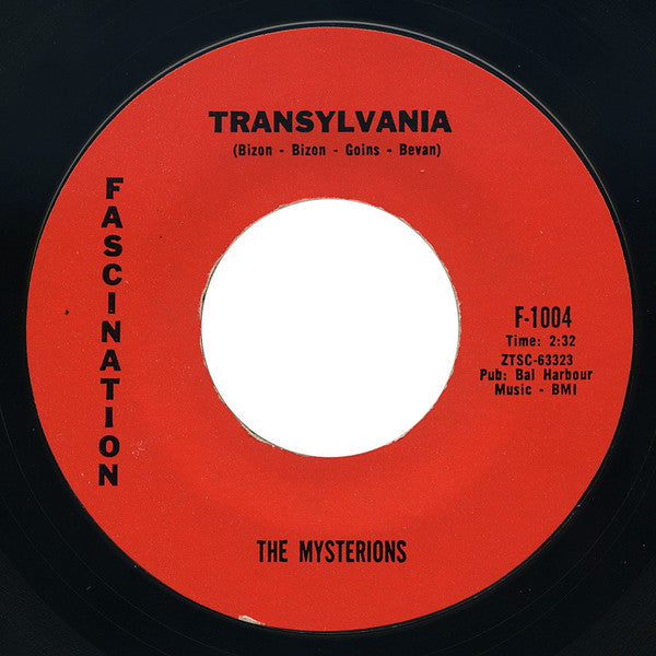 The Mysterions (2) : Transylvania / Amnesia (7", Single, Styrene)