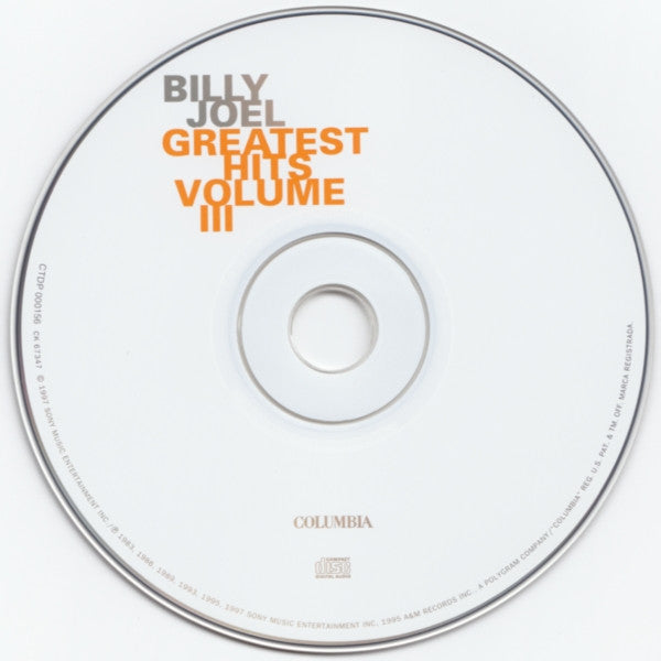 Billy Joel : Greatest Hits Volume III (CD, Comp, Son)