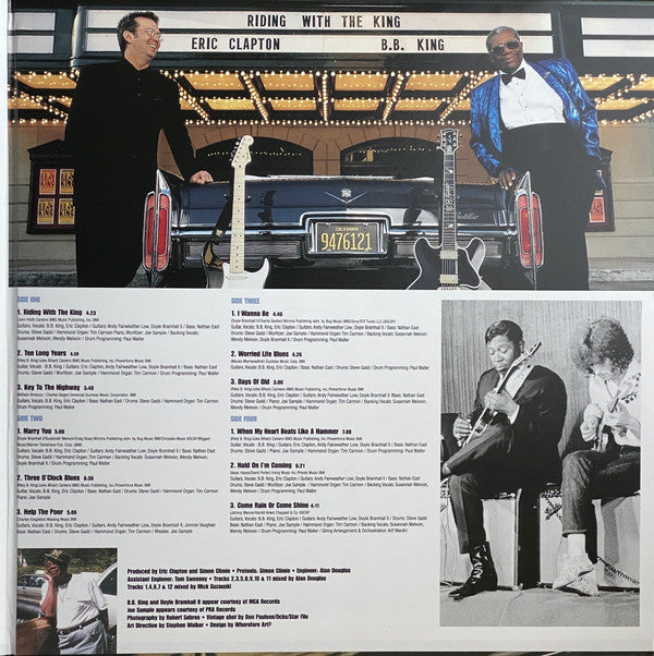 B.B. King & Eric Clapton : Riding With The King (2xLP, Album, RE, 180)