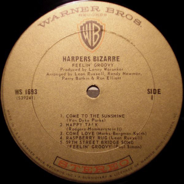 Harpers Bizarre : Feelin' Groovy (LP, Album)