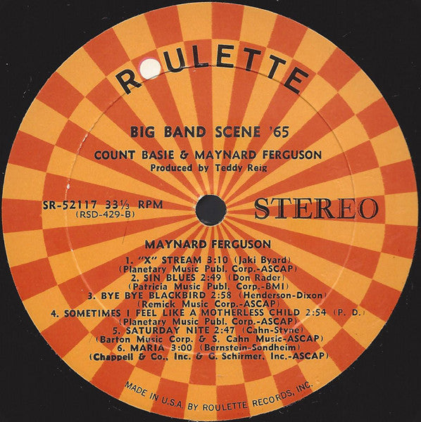 Count Basie & Maynard Ferguson : Big Band Scene '65 (LP, Album)