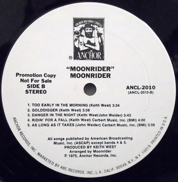 Moonrider (2) : Moonrider (LP, Album, Promo)
