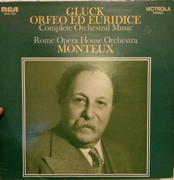 Christoph Willibald Gluck, Orchestra Del Teatro Dell'Opera Di Roma, Pierre Monteux : Orfeo ed Euridice Complete Orchestral Music (LP, Album)