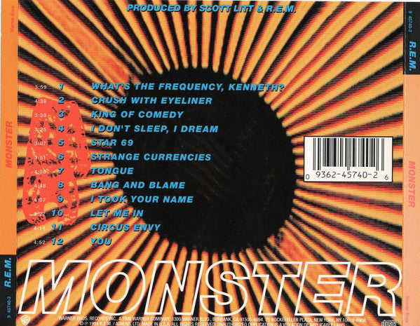 R.E.M. : Monster (CD, Album, ARC)