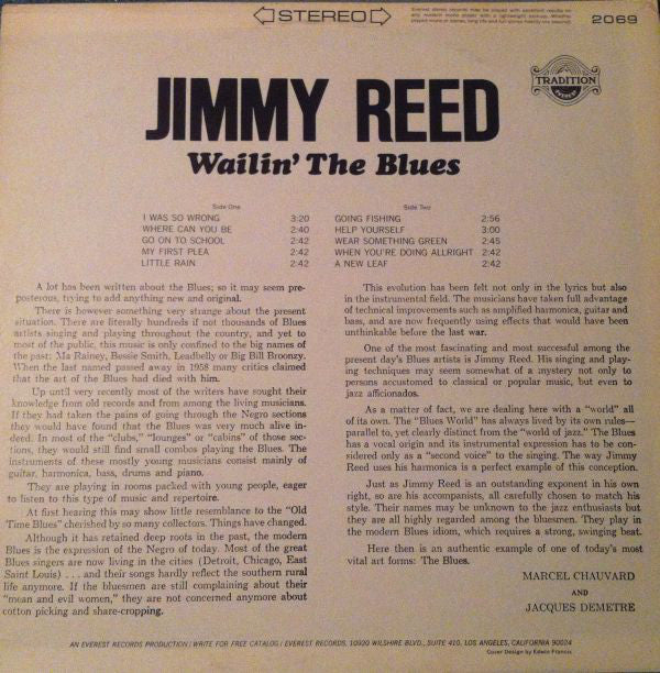 Jimmy Reed : Wailin' The Blues (LP, Comp)