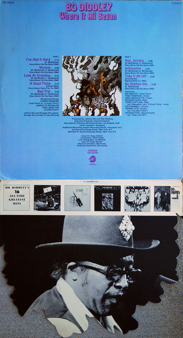 Bo Diddley : Where It All Began (LP, Album, GRT)