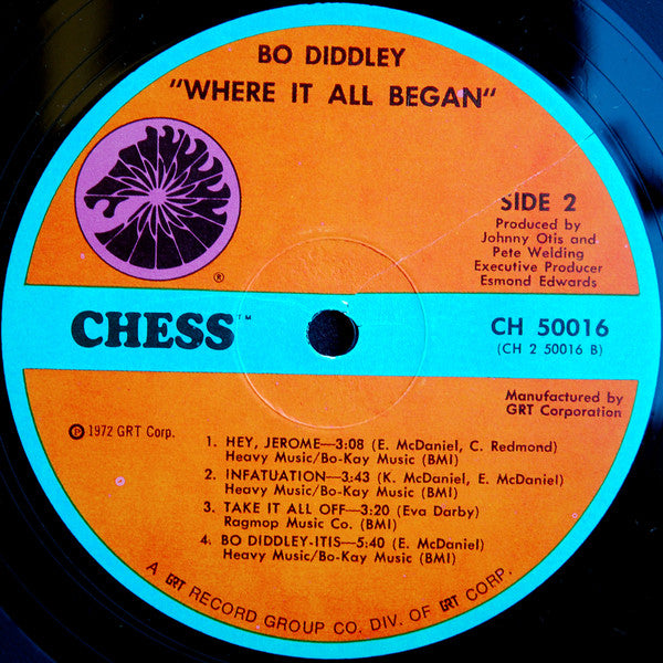 Bo Diddley : Where It All Began (LP, Album, GRT)