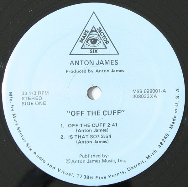 Anton James : Off The Cuff (12", EP)