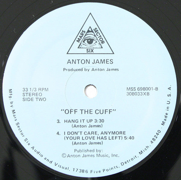 Anton James : Off The Cuff (12", EP)
