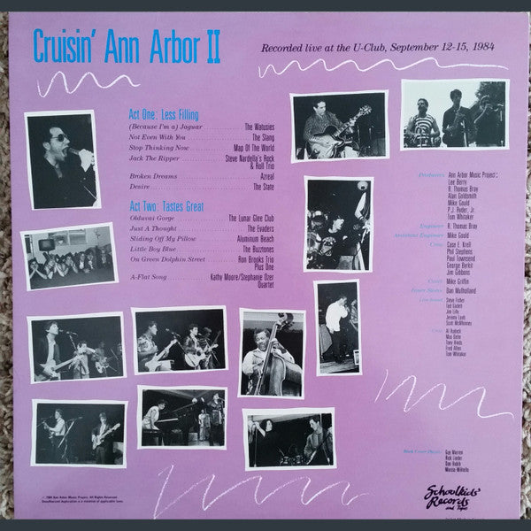 Various : Cruisin' Ann Arbor II: Live At The U-Club (LP, Comp)