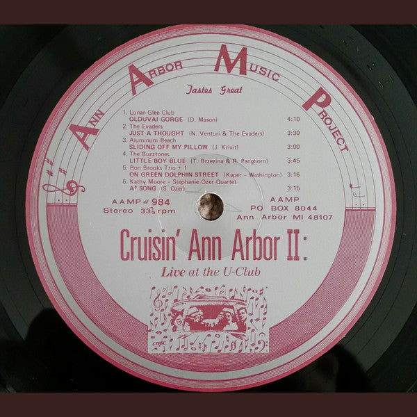 Various : Cruisin' Ann Arbor II: Live At The U-Club (LP, Comp)