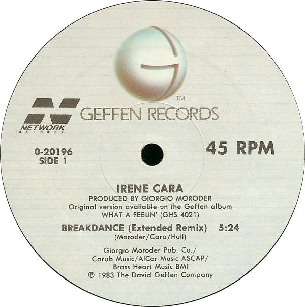 Irene Cara : Breakdance (12", Maxi)