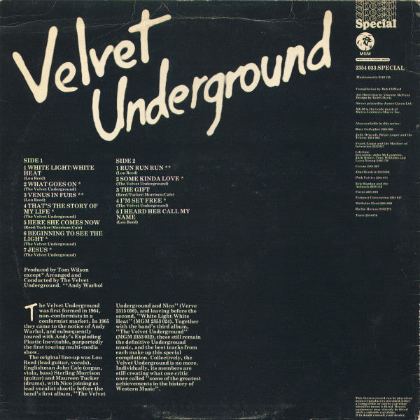 The Velvet Underground : The Velvet Underground (LP, Comp)