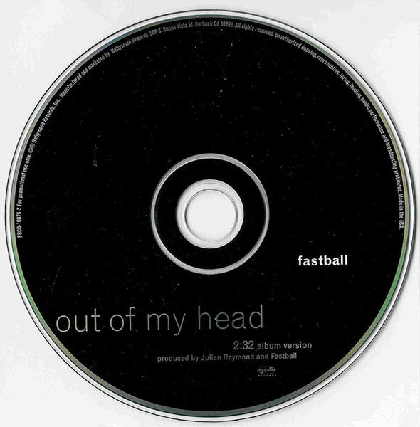 Fastball : Out Of My Head (CD, Single, Promo)