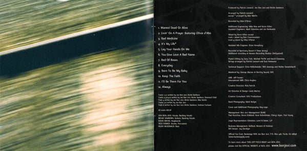 Bon Jovi : This Left Feels Right (CD, Album, Club)