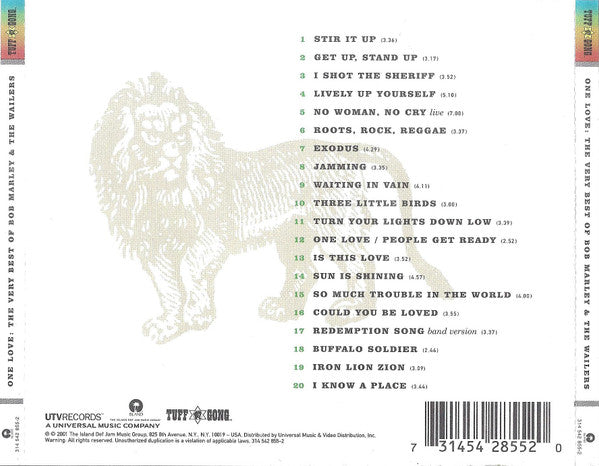 Bob Marley & The Wailers : One Love: The Very Best Of Bob Marley & The Wailers (CD, Comp, RM)