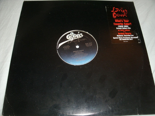 Living Colour : What's Your Favorite Color? (Theme Song) (12", Promo)