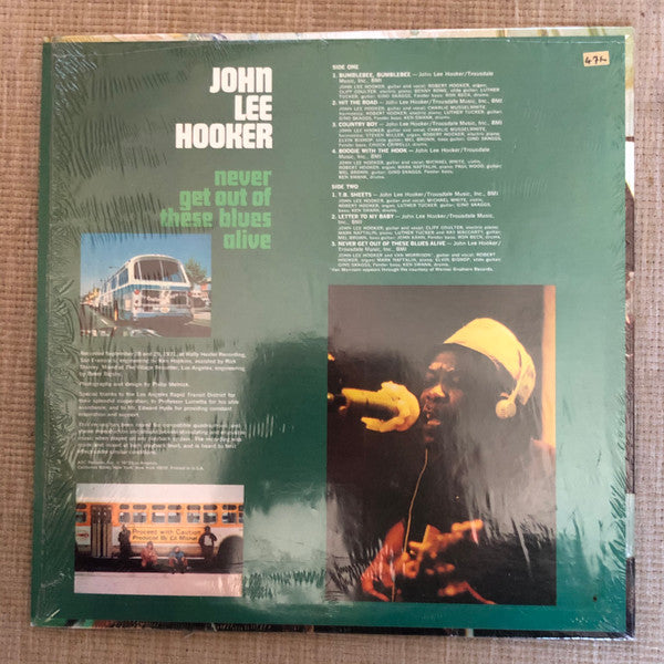 John Lee Hooker : Never Get Out Of These Blues Alive (LP, Album)