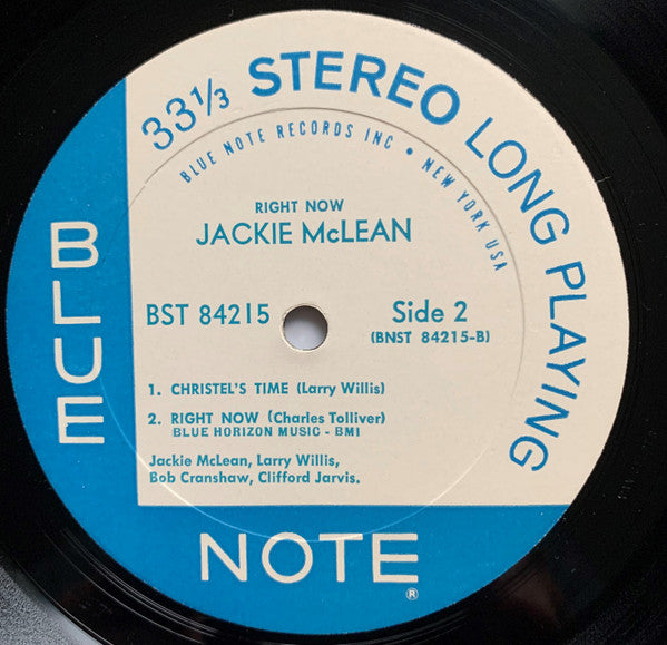 Jackie McLean : Right Now! (LP, Album)