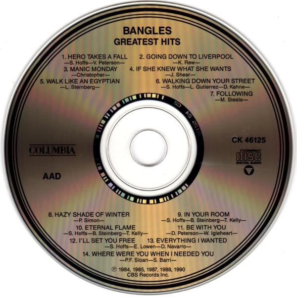 Bangles : Greatest Hits (CD, Comp, RP, Pit)
