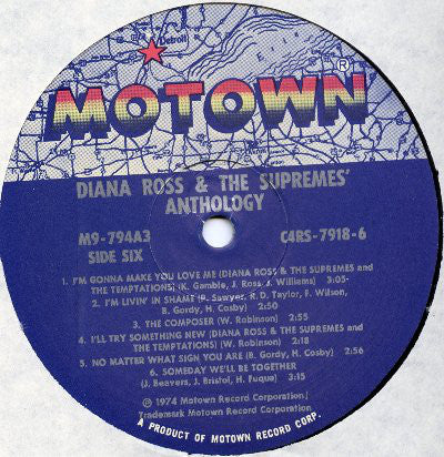 The Supremes : Anthology (3xLP, Comp)