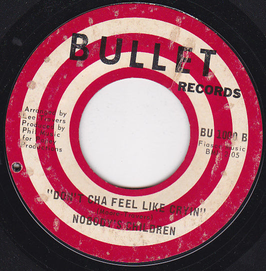 Nobody's Children (4) : I Can't Let Go / Don'tcha Feel Like Cryin' (7", Single)