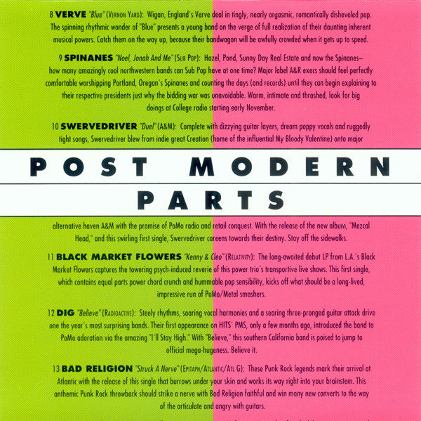 Various : Post Modern Parts (CD, Comp, Promo)