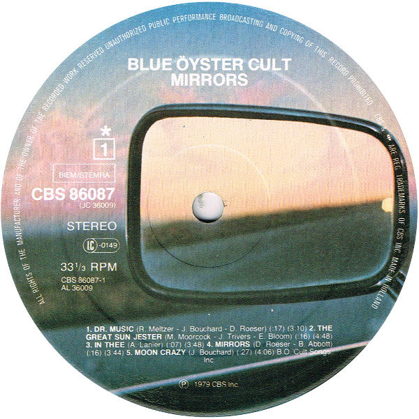 Blue Öyster Cult : Mirrors (LP, Album)