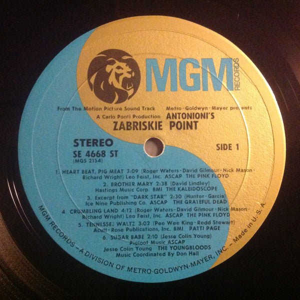 Various : Zabriskie Point (Original Motion Picture Soundtrack) (LP, Comp, H.V)
