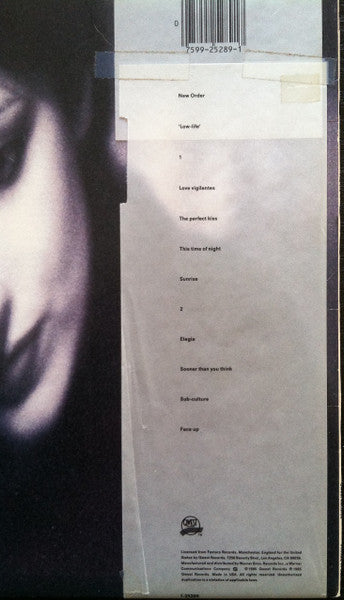 New Order : Low-life (LP, Album, Obi)