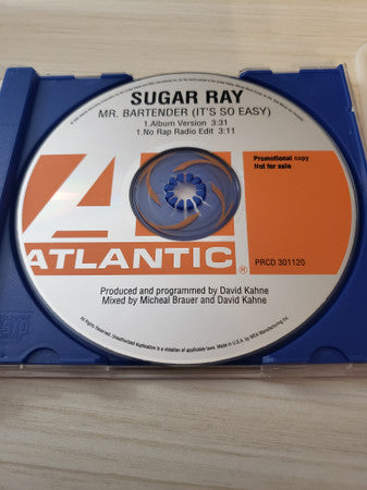 Sugar Ray (2) : Mr Bartender (It's So Easy) (CD, Single, Promo)