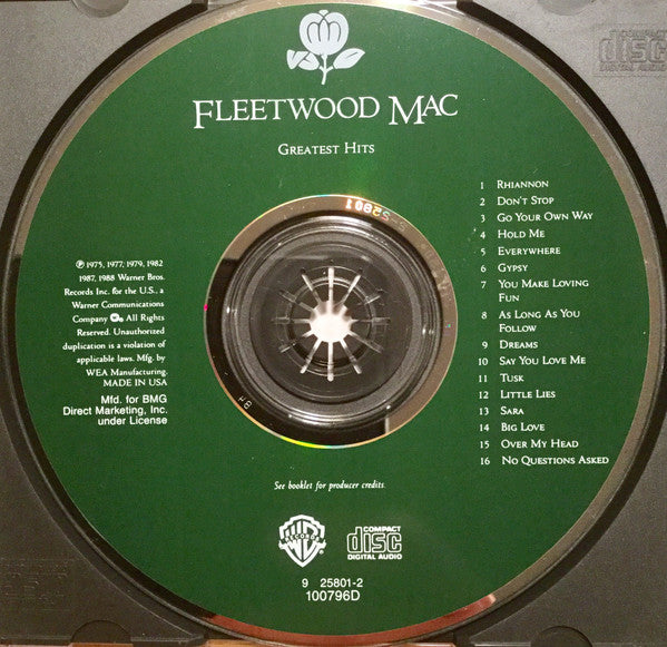 Fleetwood Mac : Greatest Hits (CD, Comp, Club)