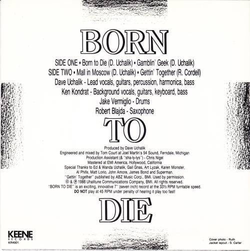 Dave Uchalik : Born To Die (7")
