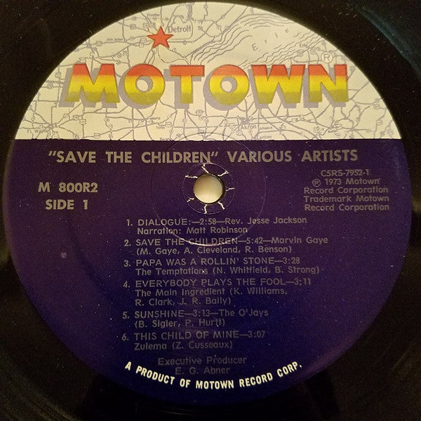 Various : Save The Children (Original Motion Picture Soundtrack) (2xLP, Comp, Gat)