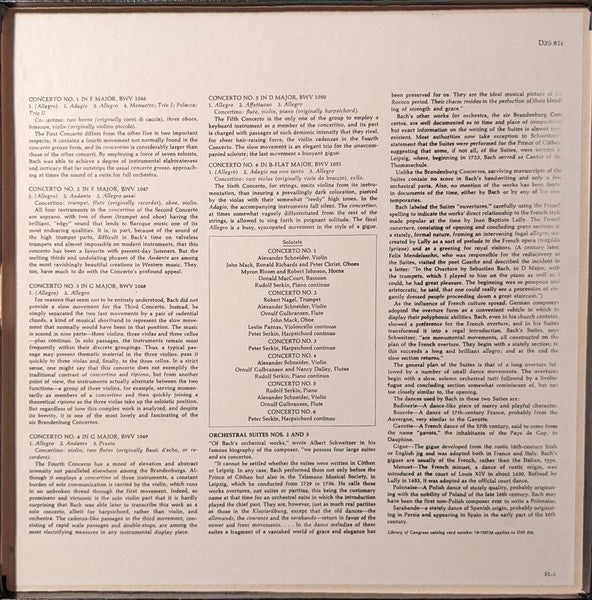 Pablo Casals : Pablo Casals Conducts Bach: The Six Brandenburg Concertos; Orchestral Suites Nos. 2 And 3 (3xLP, RE, Box)