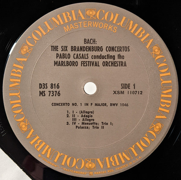 Pablo Casals : Pablo Casals Conducts Bach: The Six Brandenburg Concertos; Orchestral Suites Nos. 2 And 3 (3xLP, RE, Box)