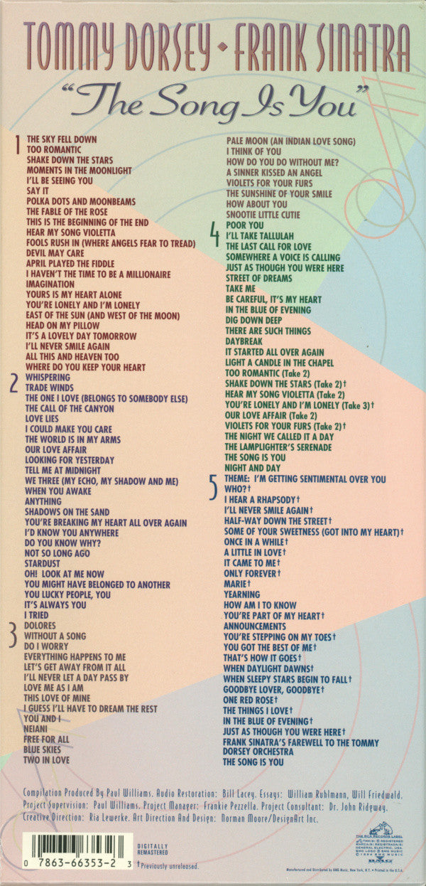 Tommy Dorsey ◆ Frank Sinatra : The Song Is You (5xCD, Comp, RM + Box)
