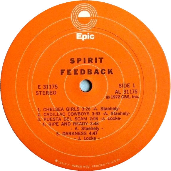 Spirit (8) : Feedback (LP, Album, RE)