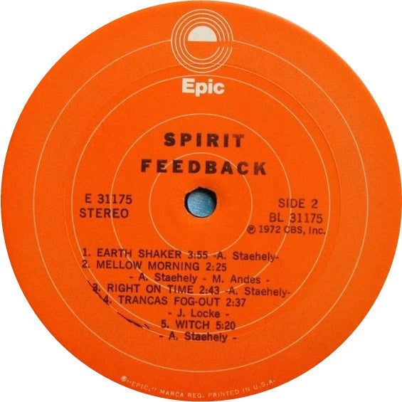Spirit (8) : Feedback (LP, Album, RE)