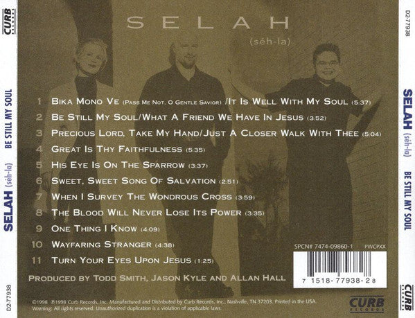 Selah (2) : Be Still My Soul (CD, Album)