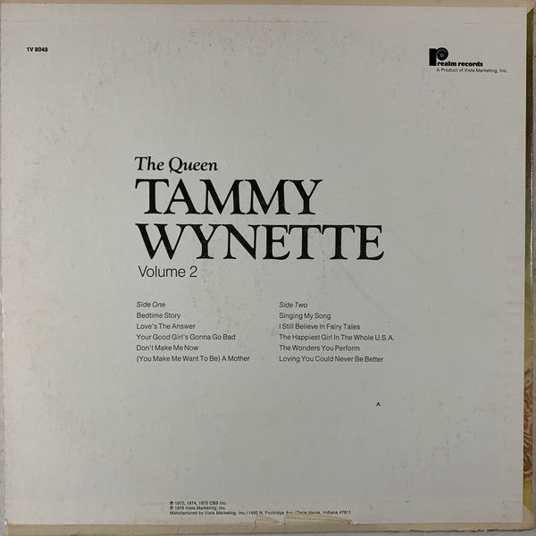 Tammy Wynette : The Queen Tammy Wynette Volume 2 (LP, Comp)