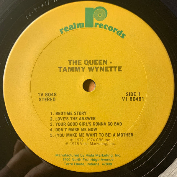 Tammy Wynette : The Queen Tammy Wynette Volume 2 (LP, Comp)