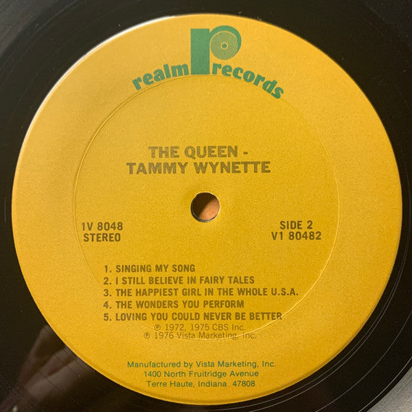 Tammy Wynette : The Queen Tammy Wynette Volume 2 (LP, Comp)