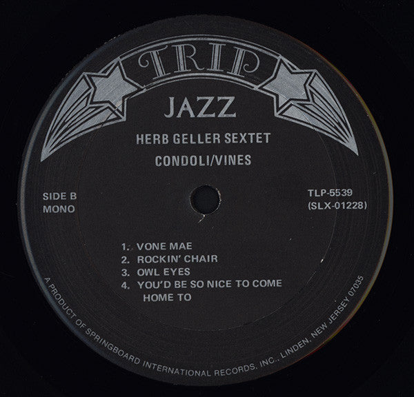 Herb Geller Sextette : The Herb Geller Sextette (LP, Album, Mono, RE)