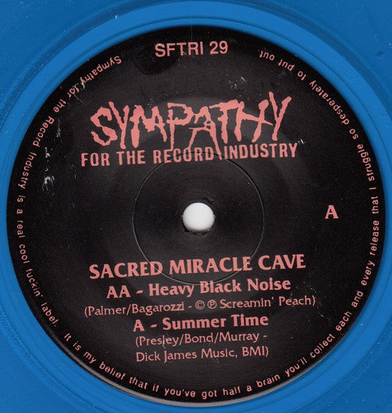Sacred Miracle Cave : Heavy Black Noise / Summertime (7", Single, Blu)