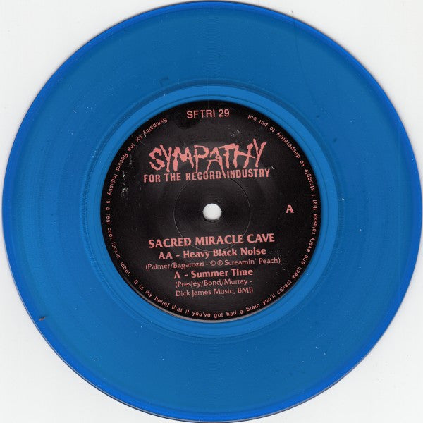 Sacred Miracle Cave : Heavy Black Noise / Summertime (7", Single, Blu)