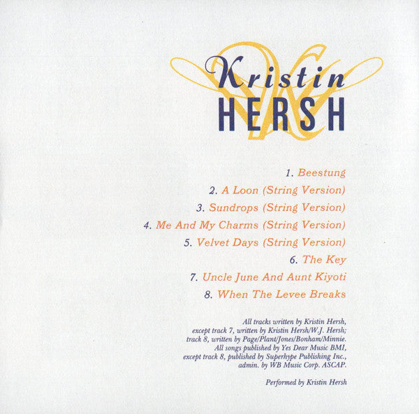 Kristin Hersh : Strings (CD, Comp)